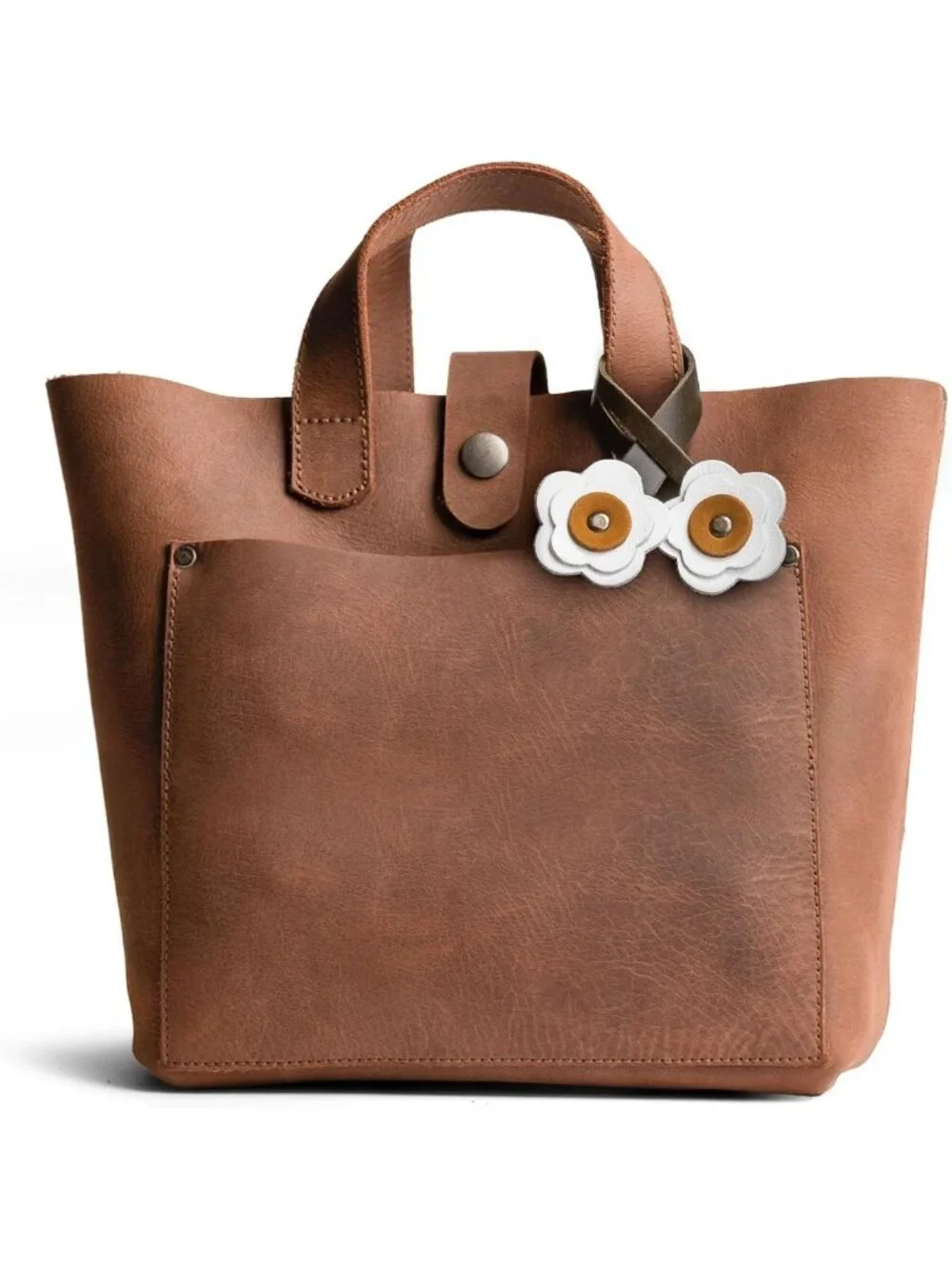 Stylish Leather Rose Bag Charms for Handbags, Tote & Backpack Accessories